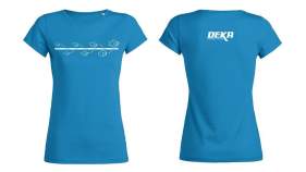 DEKA T-Shirt Women "Growing Fish" M Azur