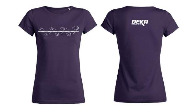DEKA T-Shirt Women "Growing Fish" L Plum