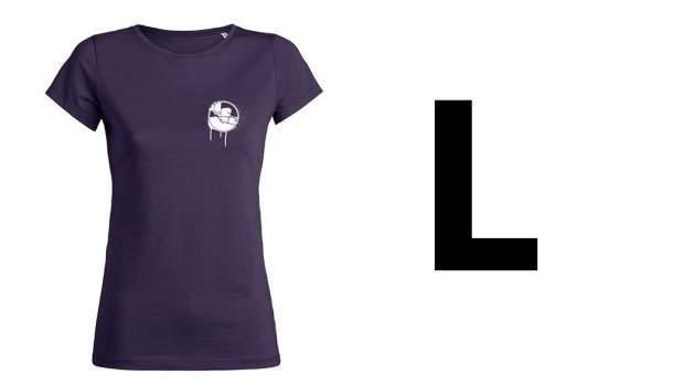 DEKA T-Shirt Women "Let Go Let Grow" L Plum