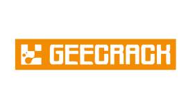 Geecrack Sticker orange-white