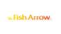 Fish Arrow Sticker Logo white