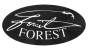 Forest Sticker oval 90 x 45 black