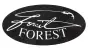 Forest Sticker oval 90 x 45 black