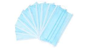 Genki Life Mund-Nasen-Maske 3-lagig blau, 10 Stück