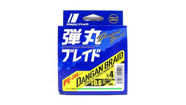 Major Craft Dangan X4 150 m # 0.6 (12 lb) Green