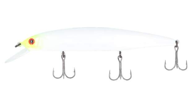 Bassday Mogul Minnow 130SP P-433 Pearl Shad / Lime