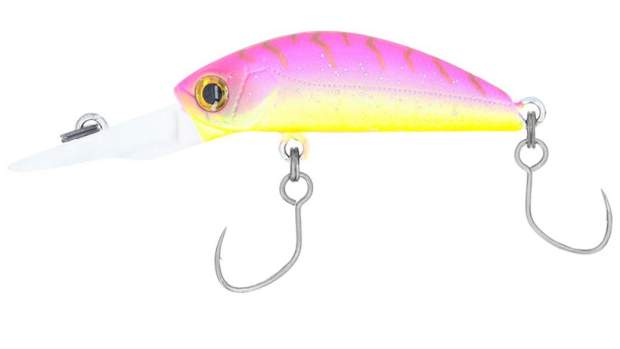 Bassday Mogul Minnow 35F Deep Area P-431 Pink Back Tiger / Lime