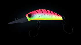 Bassday Mogul Minnow 35F Deep Area P-431 Pink Back Tiger / Lime