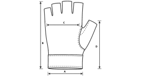 Major Craft UV Summer Glove 5-cut