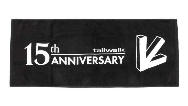 Tailwalk Face Towel Limited Edition 15th Anniversary Black
