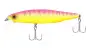 Bassday Mogul Minnow 66SP Dart P-431 Pink Back Chart / Lime