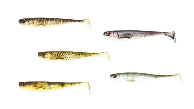 Starterpaket Major Craft Stabi Shad Slim 4 Inch