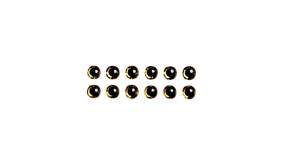 Bassday 3D Crystal Eye 3 mm - Gold