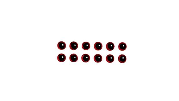Bassday 3D Crystal Eye 3 mm - Red