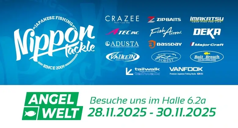 Wir sind dabei! Angelwelt 2025 | Nippon-Tackle