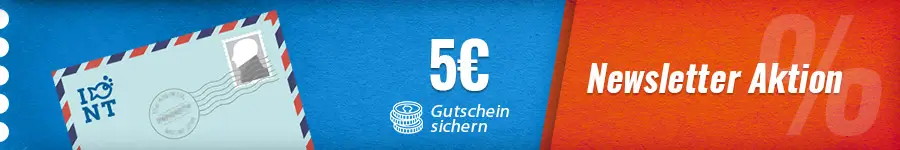 5 EUR Gutschein für Newsletter Anmeldung